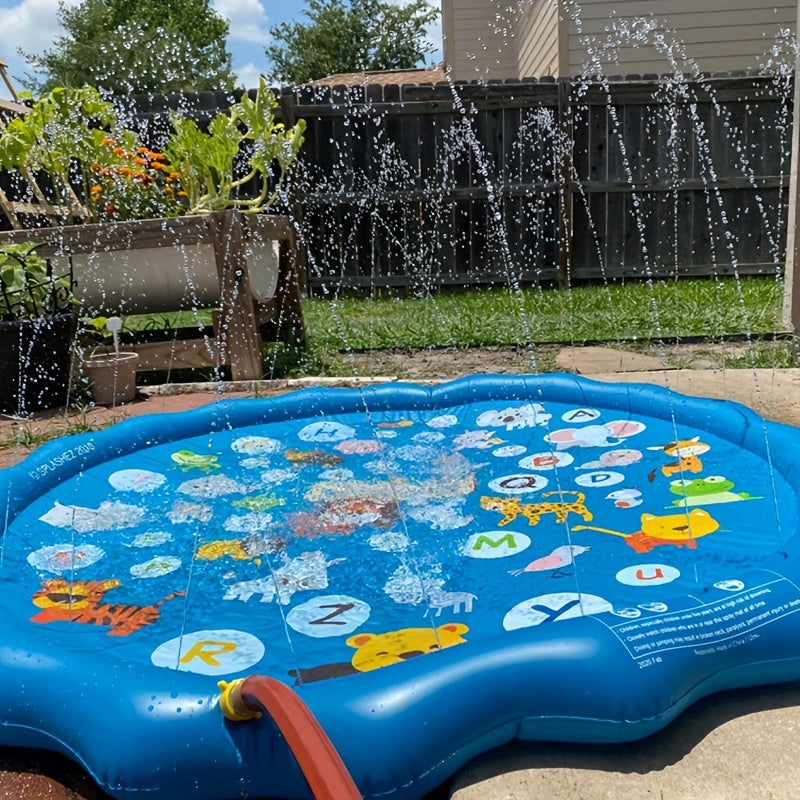 Blue Alphabet Splash Pad
