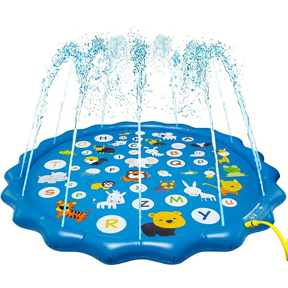 Blue Alphabet Splash Pad