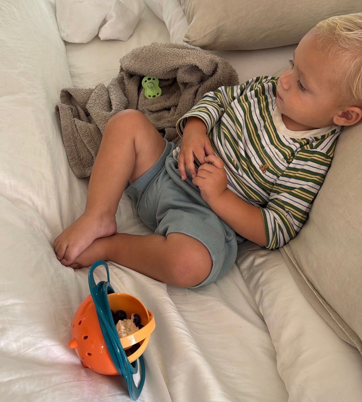 Spill-Proof Toddler Snack Bowl | 360° Gyro Bowl