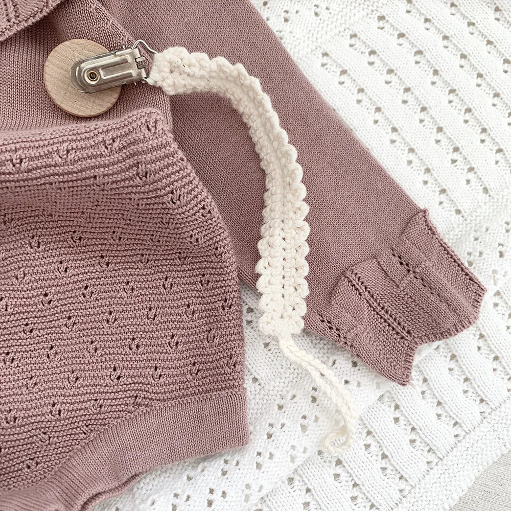 Knitted Ruffle Romper