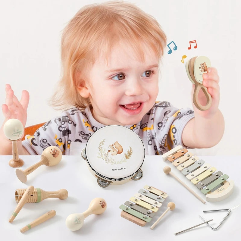 1PC Wooden Montessori Musical Instrument
