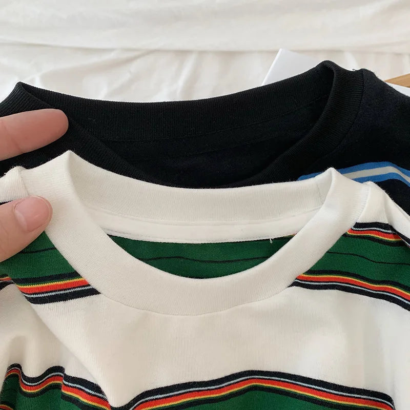 Stripe Cotton T-shirt