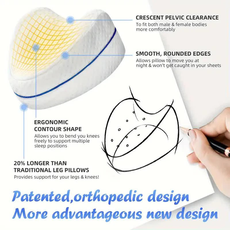 NurtureCloud Knee Pillow for Pregnant Side Sleepers