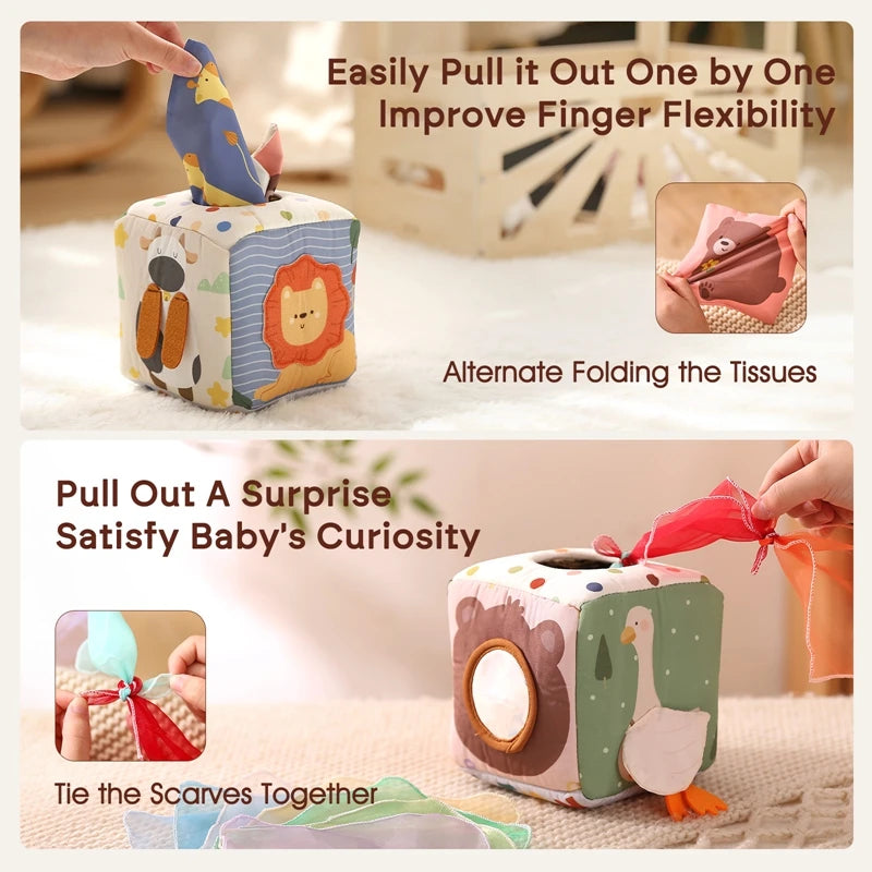 Montessori Toys Magic Tissue Box