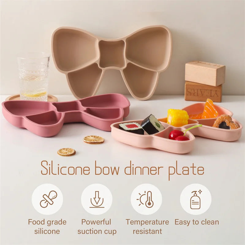 Butterfly Silcone Plate / Fork Set