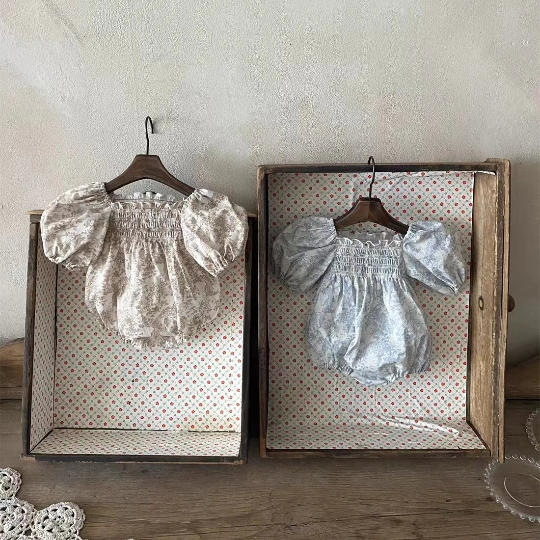 Floral Cotton Bubble Romper