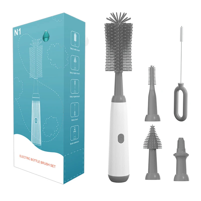 Electric Baby Bottle Brush Set