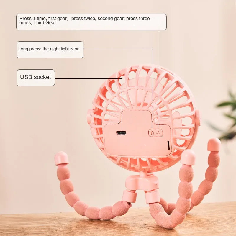 Portable Stroller Fan