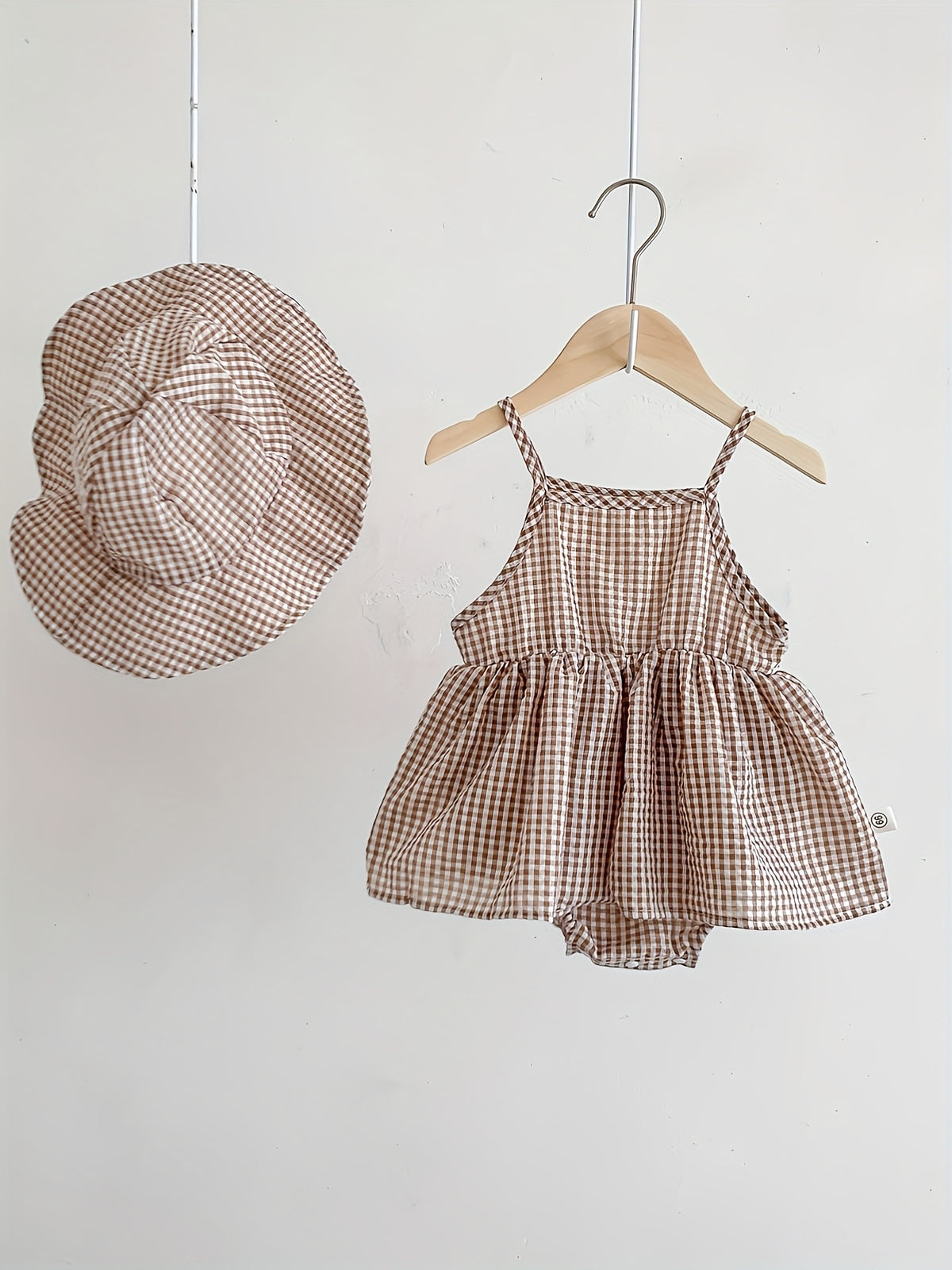 Plaid Romper Dress