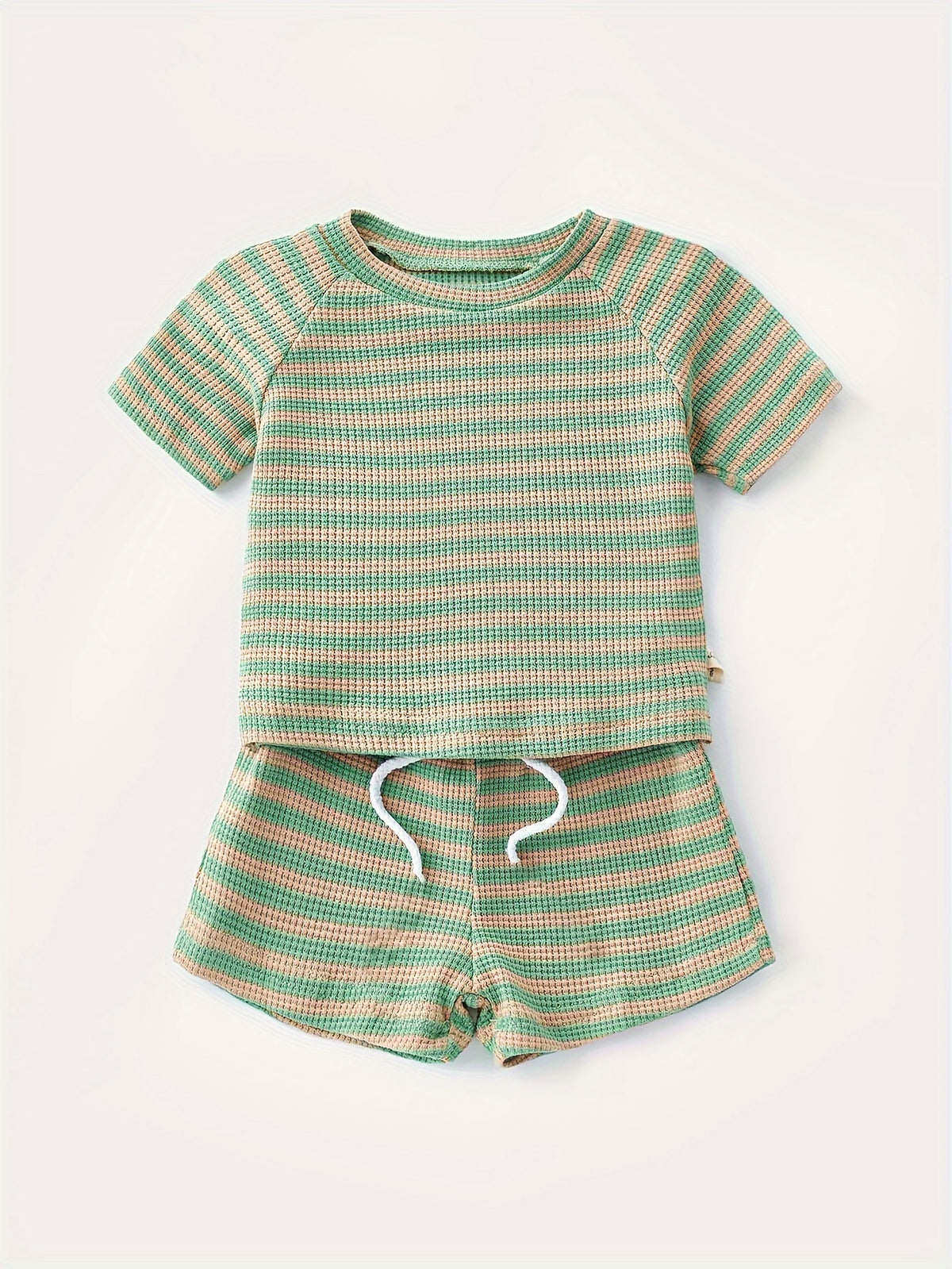 Waffle Striped Summer Set