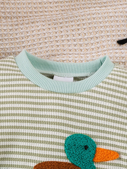 Embroidery Duck Onesie