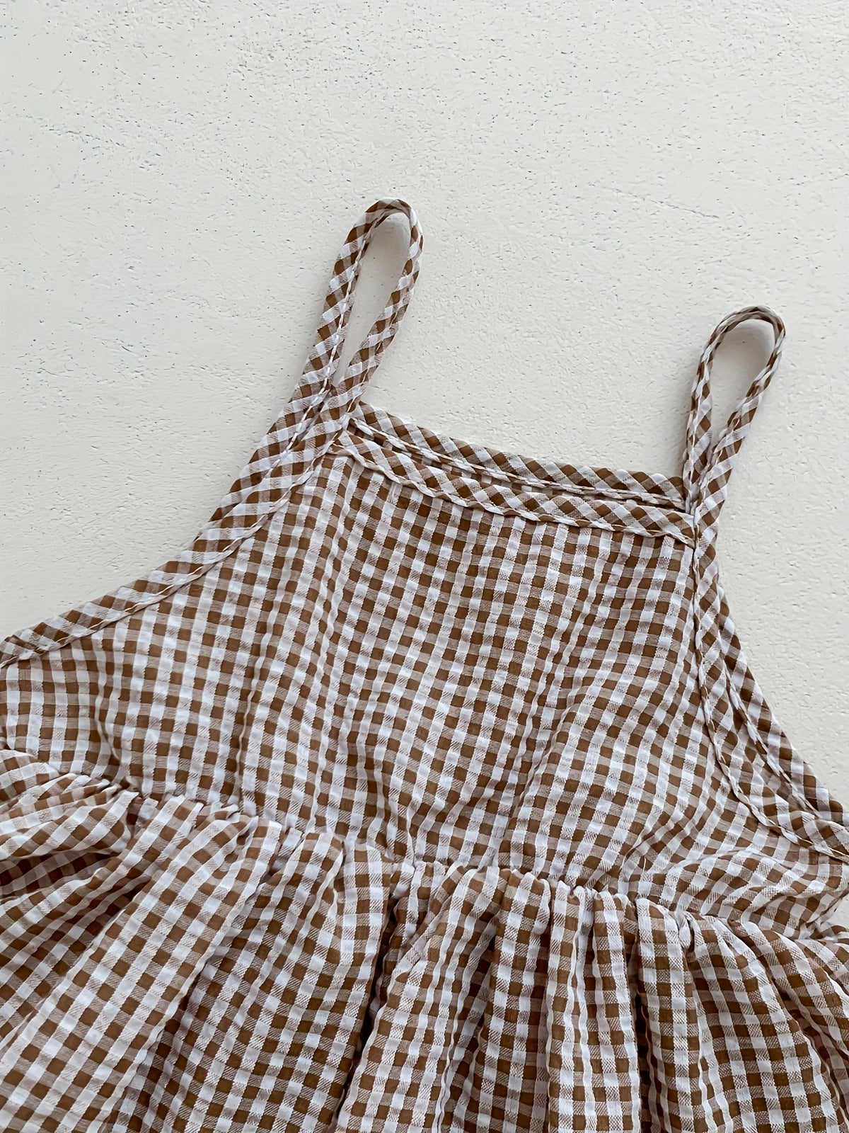 Plaid Romper Dress
