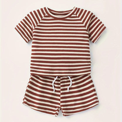 Waffle Striped Summer Set