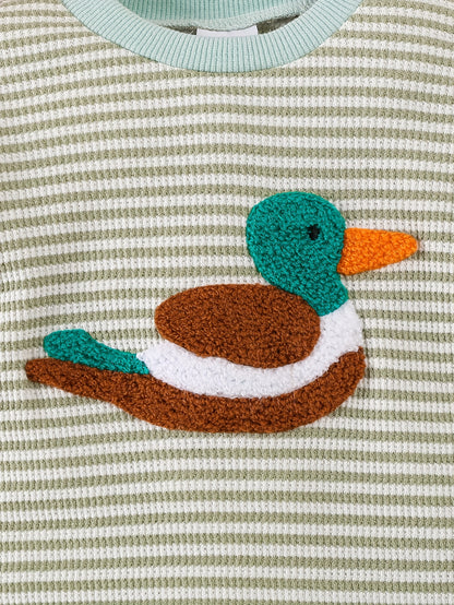 Embroidery Duck Onesie
