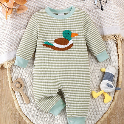 Embroidery Duck Onesie