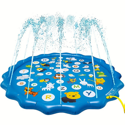 Blue Alphabet Splash Pad