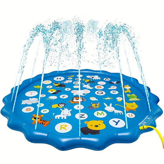 Blue Alphabet Splash Pad