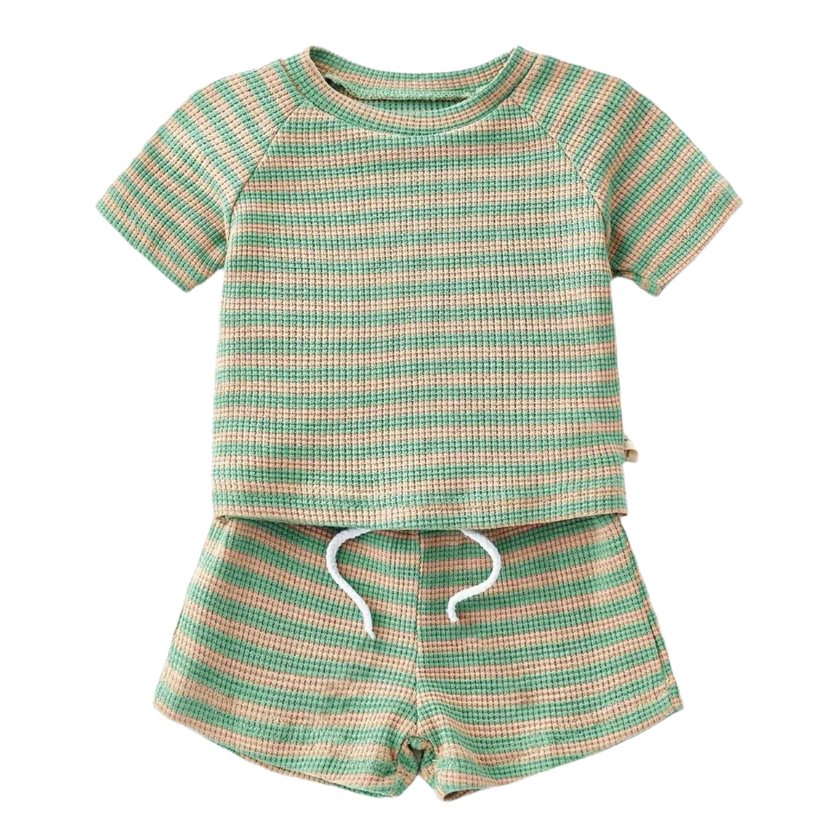 Waffle Striped Summer Set