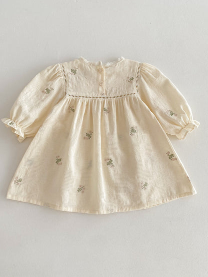Cotton Long Sleeve Dress