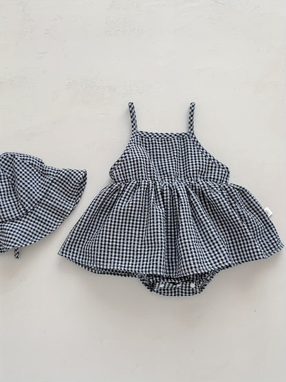Plaid Romper Dress