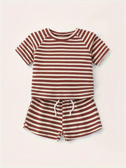 Waffle Striped Summer Set