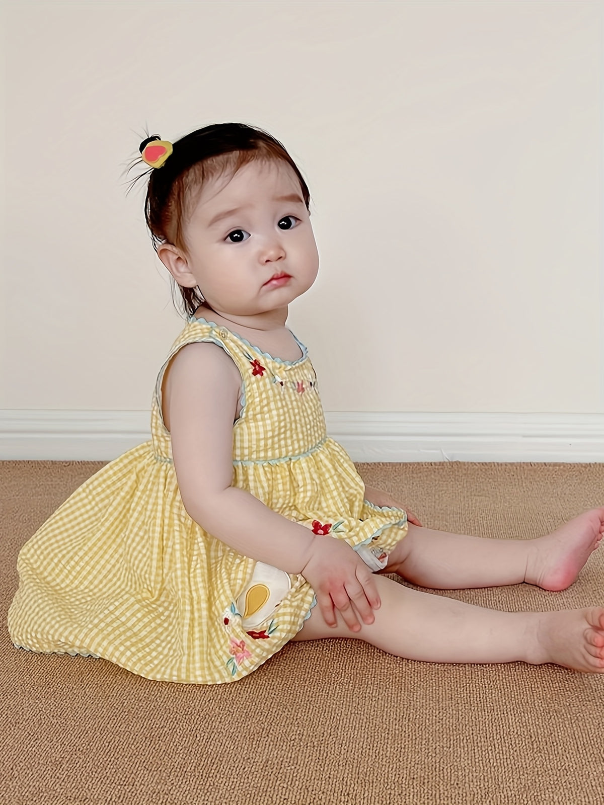 Yellow Embroidery Dress