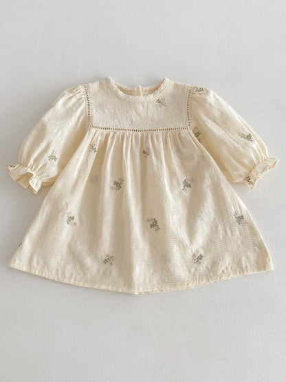 Cotton Long Sleeve Dress