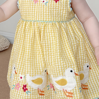 Yellow Embroidery Dress