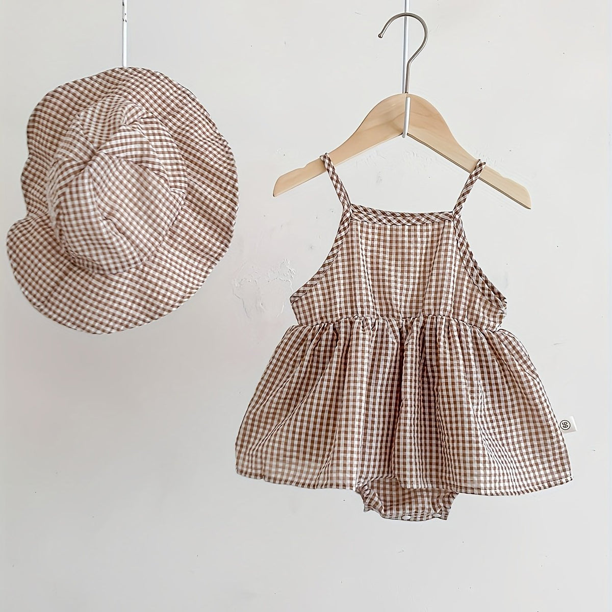 Plaid Romper Dress
