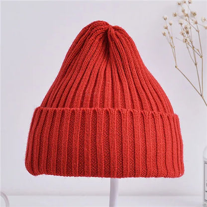Ribbed Knitted Beanie