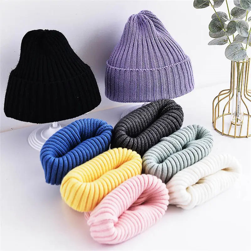 Ribbed Knitted Beanie