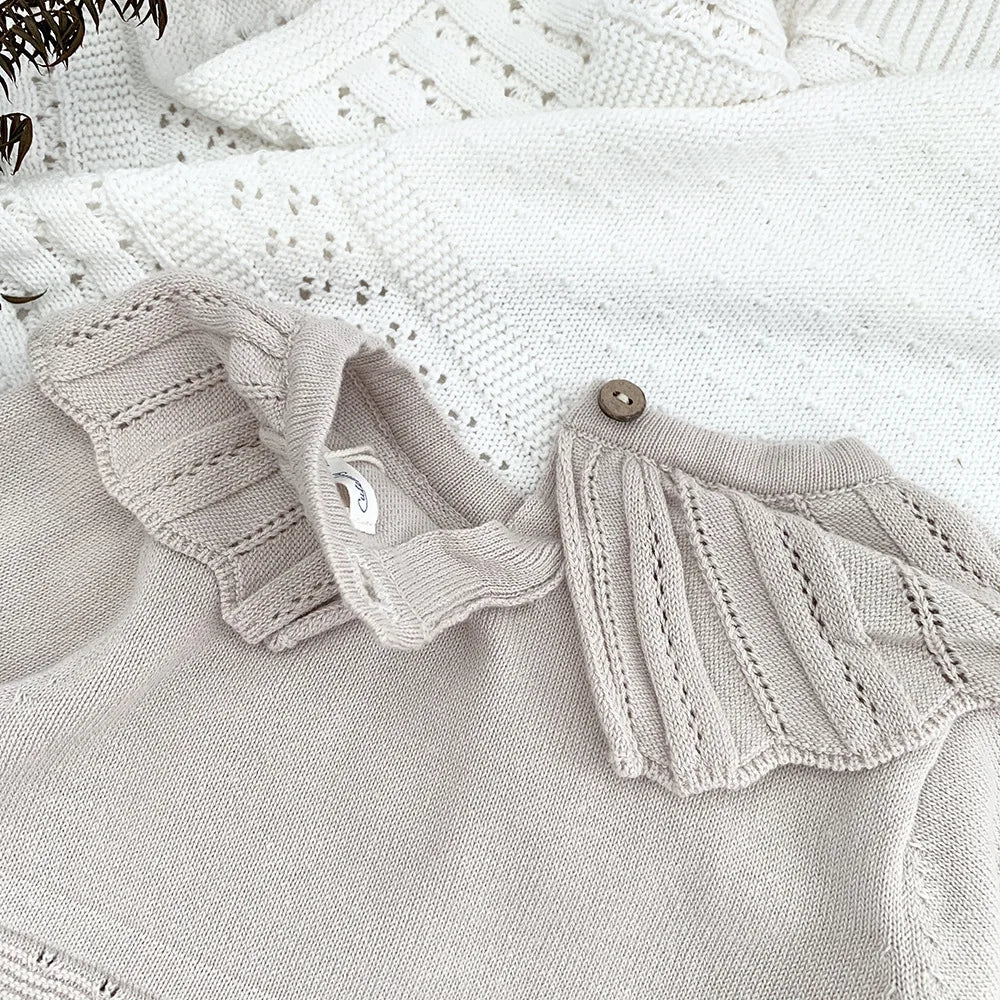 Knitted Ruffle Romper