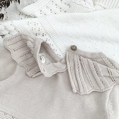 Knitted Ruffle Romper