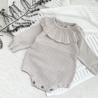 Knitted Ruffle Romper