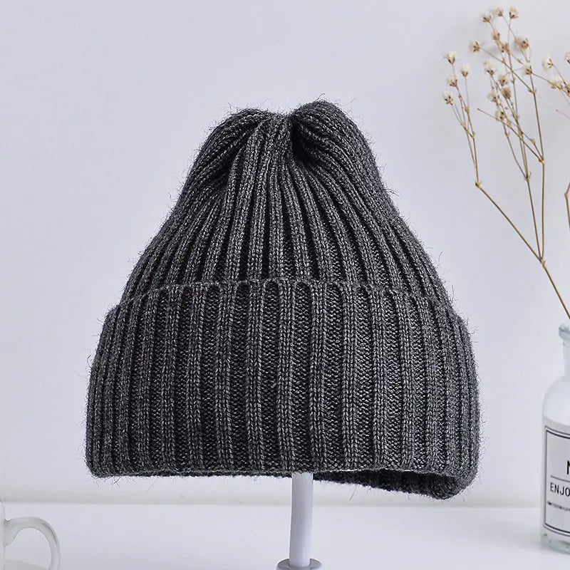 Ribbed Knitted Beanie