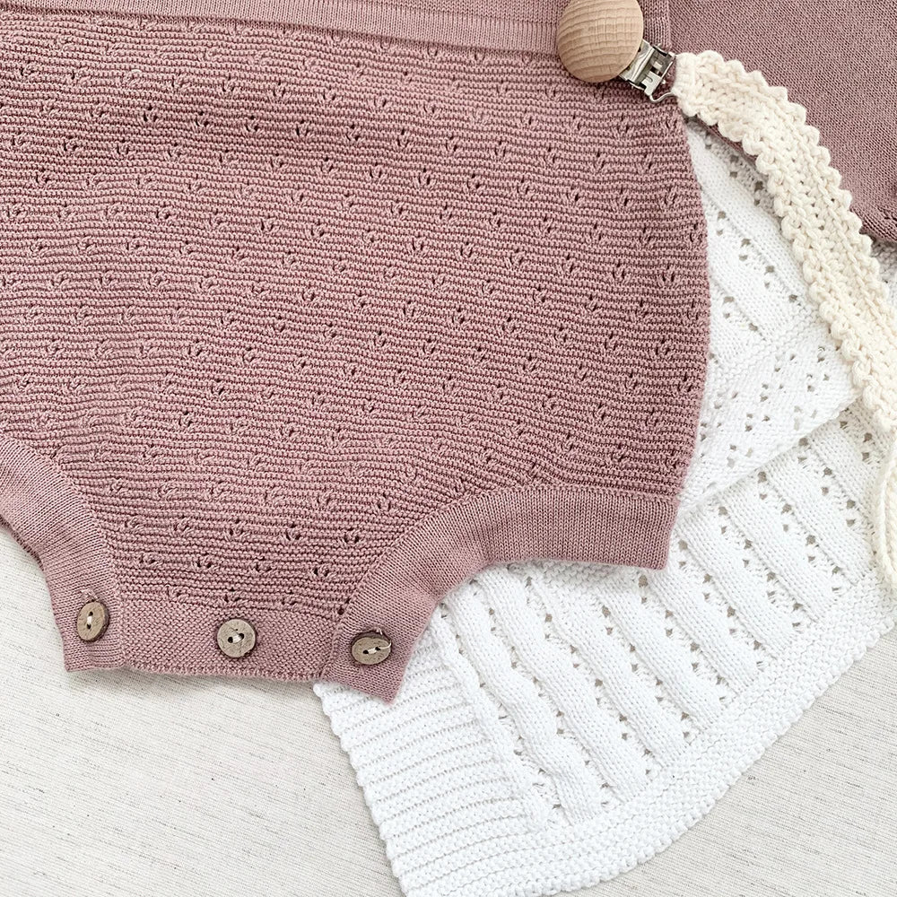 Knitted Ruffle Romper