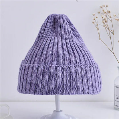 Ribbed Knitted Beanie