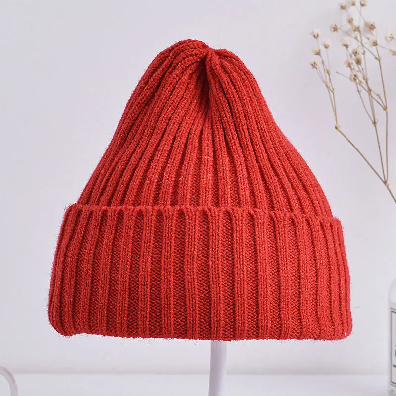 Ribbed Knitted Beanie