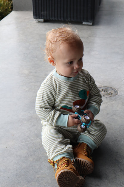 Embroidery Duck Onesie