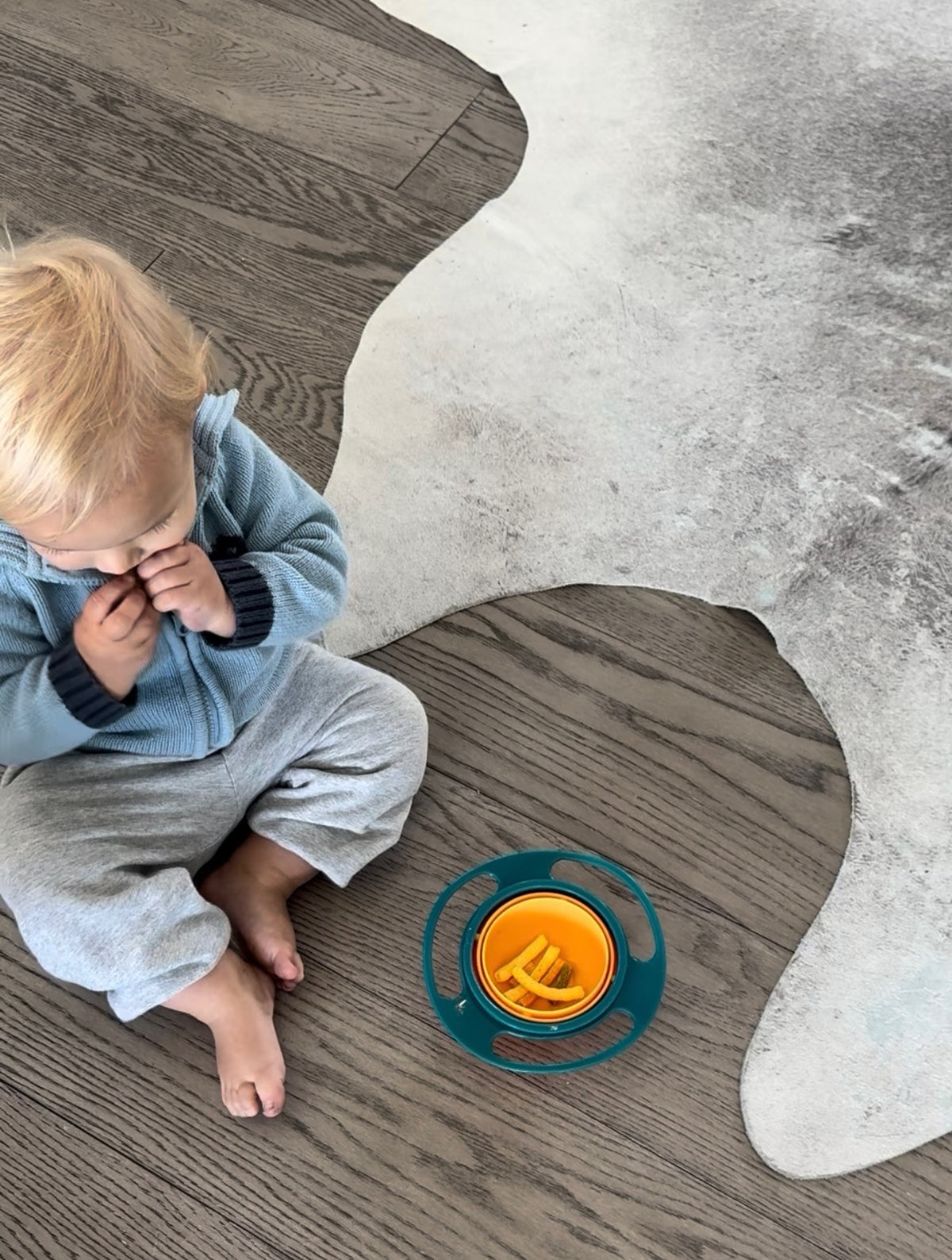 Spill-Proof Toddler Snack Bowl | 360° Gyro Bowl