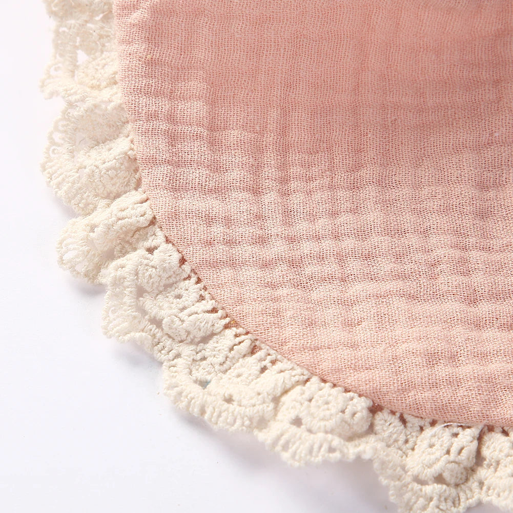 Lace Tassel Baby Bib and Clips