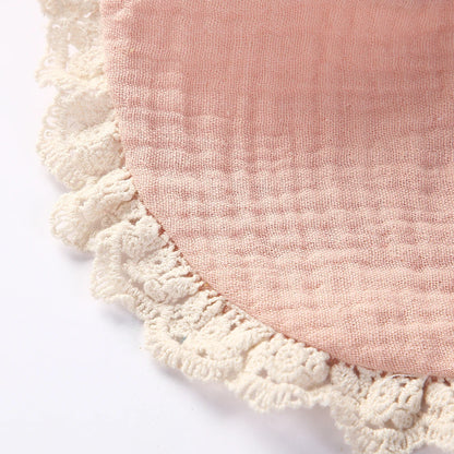 Lace Tassel Baby Bib and Clips
