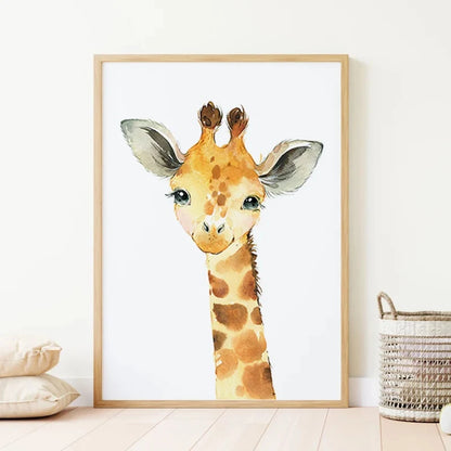 Safari Nursery Decor Poster Set of 3