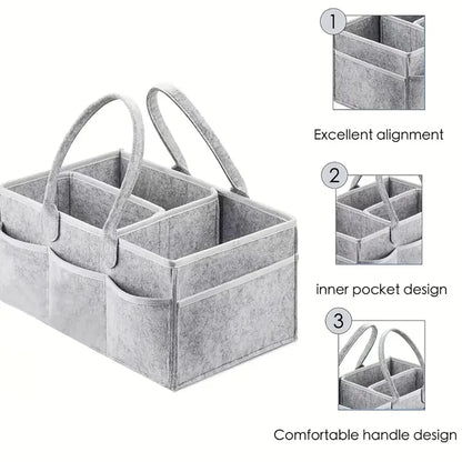 Multifunctional Portable Diaper Caddy Organizer