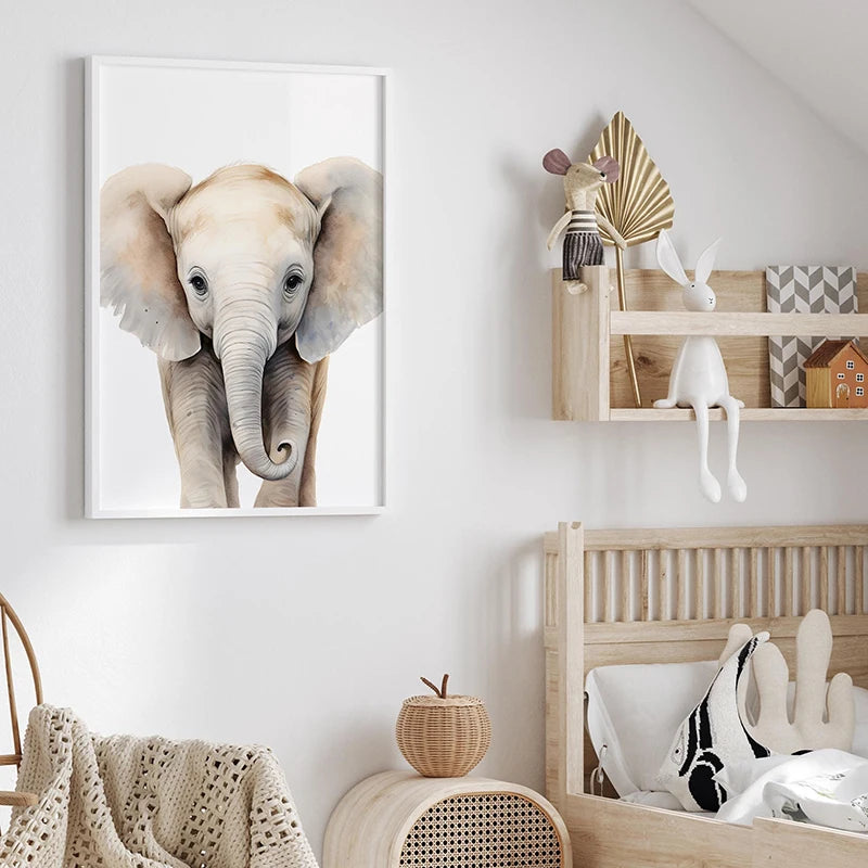 Safari Nursery Decor Poster Set of 3