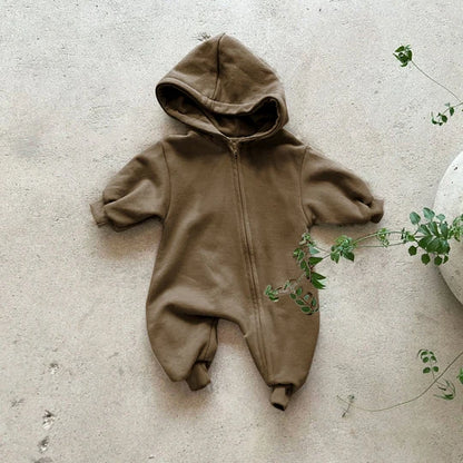 Hooded Zip-up Jumpsuit