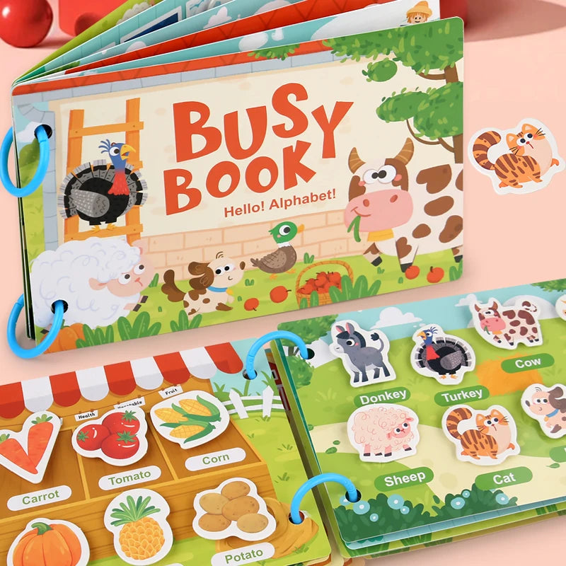 My First Quiet Book - Montessori Busy Book