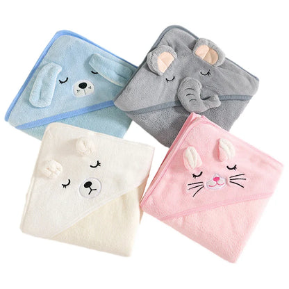 Hooded Animal Baby Bath Towels