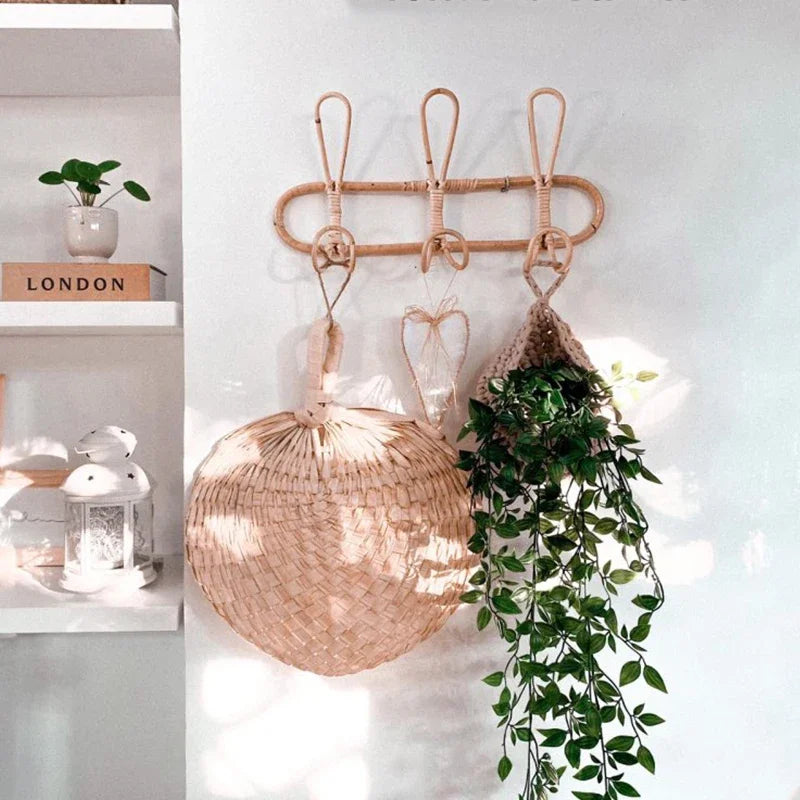 Rattan Wall Organization Hooks
