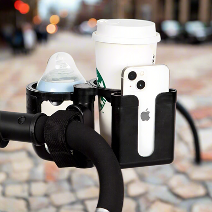 Sip-N-Stroll: 3-in-1 Cup, Bottle, & Phone Holder for Strollers